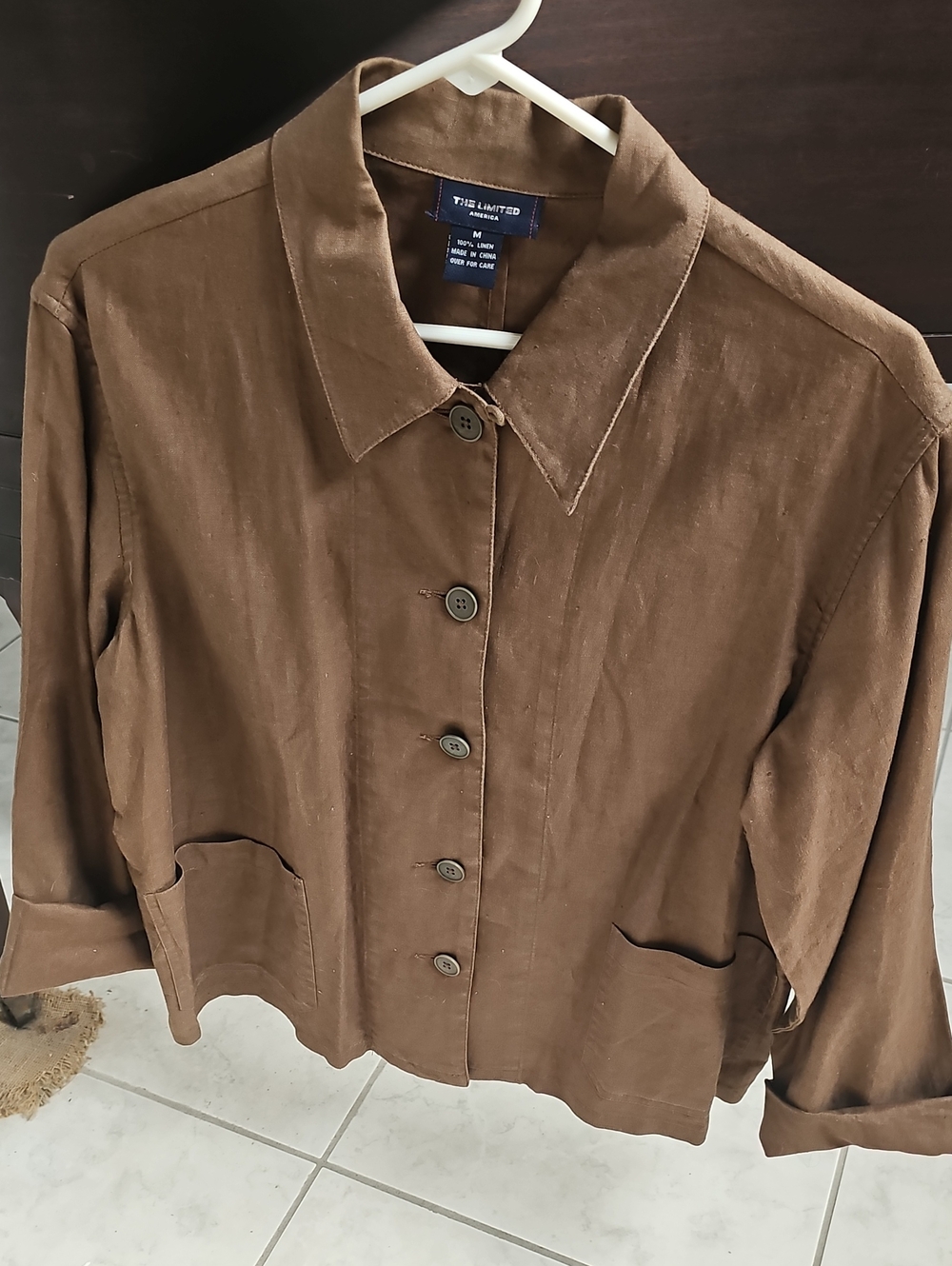 The Limited Women’s Brown Button-Front Jacket